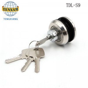 Υψηλής ποιότητας ολίσθηση γυάλινων θυρών με κυλίνδρου κλειδώματος