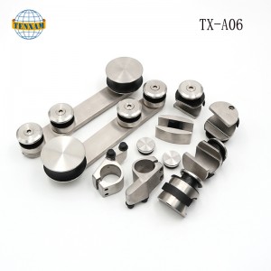 Γυάλινη πόρτα συρόμενη συρόμενη πόρτα κρέμονται από ανοξείδωτο χάλυβα ολίσθησης τροχών