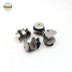 Γυάλινη πόρτα συρόμενη συρόμενη πόρτα κρέμονται από ανοξείδωτο χάλυβα ολίσθησης τροχών