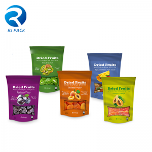 Προσαρμοσμένη εκτύπωση πλαστικοποιημένο υλικό Stand Up Pouches για φρούτα