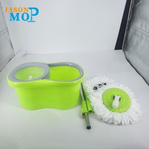 Jason Microfiber Spin Mop 360 Εύκολη περιστρεφόμενη σφουγγαρίστρα μαγεία δαπέδου Magic καθαρισμός δαπέδου Spinning Mop και κουβά