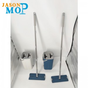 2021 Νέα Αφαιρούμενη από ανοξείδωτο χάλυβα Αφαιρούμενη σφουγγαρίστρα για συμπίεση επίπεδη σφουγγαρίστρα καθαρισμού με κάλυμμα συ...