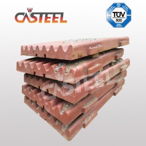 Σαγκάη Longyang Jaw Crusher Ανταλλακτικά PE800 * 1060 πιάτα σιαγόνων, πλευρικές πλάκες