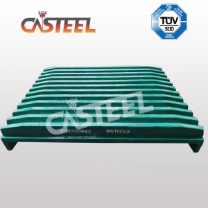 MC110 σιαγόνα πλάκα σταθερή και ταλάντευση για κινητό θραυστήρα Kleemann