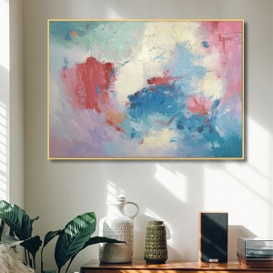 Σύγχρονη ζωγραφισμένη στο χέρι ακρυλικό δημιουργικό πλαισιωμένο τοιχογραφία αφηρημένη ζωγραφική σε καμβά