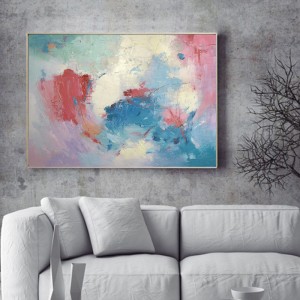 Σύγχρονη ζωγραφισμένη στο χέρι ακρυλικό δημιουργικό πλαισιωμένο τοιχογραφία αφηρημένη ζωγραφική σε καμβά