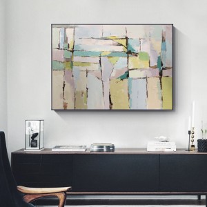 Χονδρικό χειροποίητο σύγχρονο αφηρημένο καμβά τέχνης έργου ζωγραφική πετρελαίου ζωγραφική σπίτι διακόσμηση