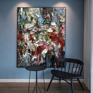 Χονδρική σκάλα είσοδος τοίχο διακόσμηση σύγχρονη τέχνη αφηρημένη χειροποίητη χειροποίητη καμβά πετρελαίου ζωγραφική