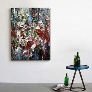 Χονδρική σκάλα είσοδος τοίχο διακόσμηση σύγχρονη τέχνη αφηρημένη χειροποίητη χειροποίητη καμβά πετρελαίου ζωγραφική