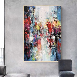 Χειροποίητη απλή αφηρημένη ζωγραφισμένη στο χέρι Είσοδος ελαιογραφία Αρχική Διακοσμητικά έργα τέχνης σε καμβά