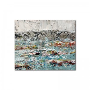 Αφηρημένη τέχνη ύφασμα καμβά καθαρό χέρι ζωγραφισμένα σε άλλο τοίχο τέχνης ελαιογραφία