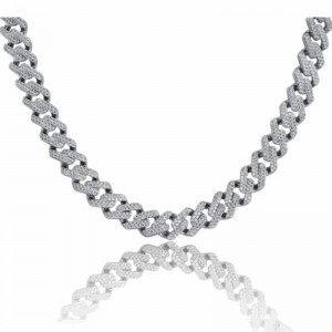 Hip-hop ζεστό στυλ μέντα cuban κολιέ