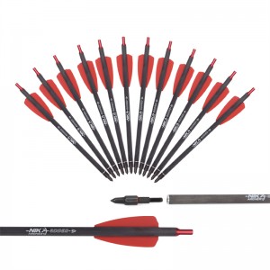 Nika Archery 113167-02A 7.5inch ID6.2mm Crossbow μπουλόνια άνθρακα ινών αλουμινίου Nould Cobra σύστημα Adder/R9/RX εξοπλισμός λήψης τοξοβολίας