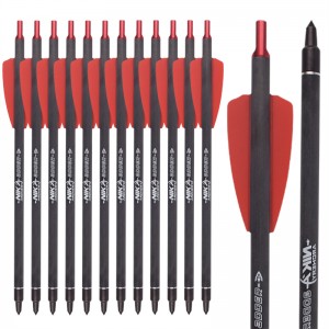 Nika Archery 113167-02A 7.5inch ID6.2mm Crossbow μπουλόνια άνθρακα ινών αλουμινίου Nould Cobra σύστημα Adder/R9/RX εξοπλισμός λήψης τοξοβολίας