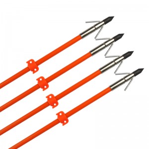 110021-OG ELONG Εξωτερική OD8MM 32inch Bowfishing Arrow Fiberglass άξονα άξονα τοξοβολία