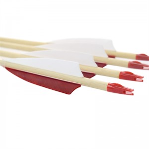 Elong Outdoor 110260-01 28inch Ξύλινο βέλος με γυρίσματα και κυνήγι φτερό φτερό και κυνήγι