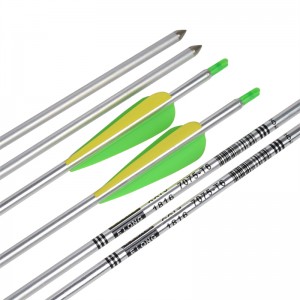 Elong Εξωτερική 116062 30inch SP650 Αλουμίνιο βέλος Ασημένιο χρώμα για τοξοβολία τόξο γυρίσματα