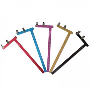 46bs02 Πλατεία Bow Square Bowstring Nock Σημεία L σχήμα χάρακα τόξο για την επαναφορά του τόξου