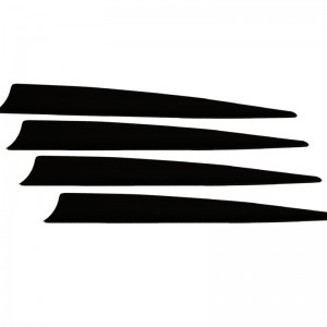 Nika Archery 170017 5inch Shield Tpu Vane για τοξοβολία Όλα τα είδη βέλους γυρίσματα