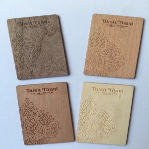 Ξύλινη κάρτα δωματίου