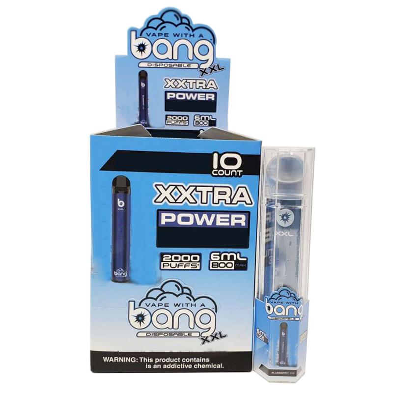 Bang xxl μίας χρήσης στυλό vape ηλεκτρονική συσκευή τσιγάρων 800mAh μπαταρία 6ml pods κενές αρχικές ατμόσφαιρες 2000 κιτ κιτ χονδρικής
