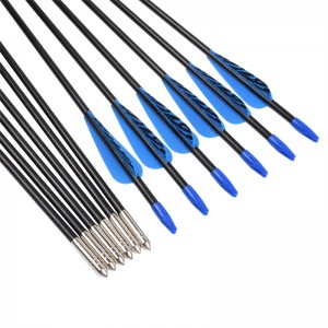 Elong Outdoor 110099 ID5MM 28inch Fiberglass arrow Tiger Pattern Vane Τοξοβολία γυρίσματα χρησιμοποιώντας