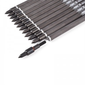 Nika Archery 113167-02 ID6.2mm 7.5inch άνθρακα ινών Crossbow Bolts Πλαστικό Nock Τοξοβολία Σκοποβολή Cobra Σύστημα Adder/R9/RX