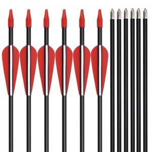 Elong Εξωτερική 110130 ID5mm 30inch Fiberglass άξονα βέλος τοξοβολία υπαίθρια γυρίσματα