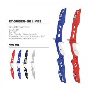 Nika τοξοβολία 210036 23inch RH ILF Bogenschießen Panahan Memanah Recurve Bow Riser για υπαίθρια τοξοβολία