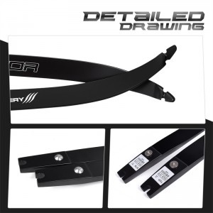 Nika Archery 270007 25h @ 68inch ilf Τοξοβολία Recurve Bow Limb για Recurve Bow Set Στόχος Κυνήγι και Σκοποβολή