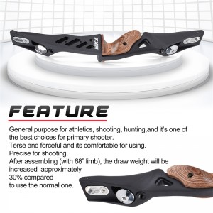 Nika Τοξοβολία 220026 ET1S 17inch Ilf LH Recurve Riser για επαναλαμβανόμενο τόξο σύνολο εξοπλισμού στόχος υπαίθρια γυρίσματα και κυνήγι