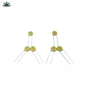 Κίνα ODM Electronics συστατικά, κίτρινο MOV 10mm 10D561 560V VARISTOR οξείδιο του ψευδαργύρου (Movmetal Oxide Varistor)
