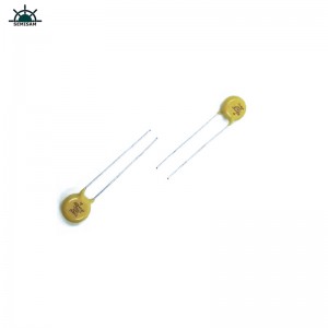 Κίνα ODM ηλεκτρονικό εργοστάσιο, κίτρινο Mov 7mm HVR07D621K Zinc Oxide Varistor για οικιακή συσκευή