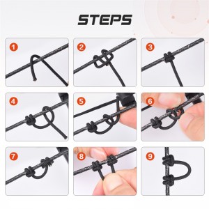 Elong υπαίθριο 280083 τοξοβολία d βρόχους σχοινί 5inches τοξοβολία bowstring σερβίρισμα νήματος d βρόχος σχοινί απελευθέρωσης υλικόnouping d βρόχο...