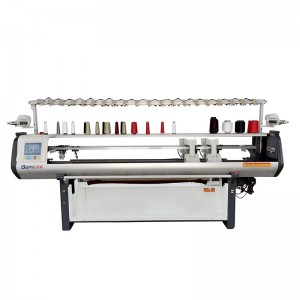 1+1 Διπλή κεφαλή κολάρο επίπεδη μηχανή πλέξιμο