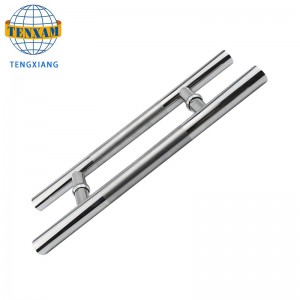 Προσαρμοσίσιμος σύγχρονος κυκλικός σωλήνας H τύπου από ανοξείδωτο χάλυβα ολίσθηση πόρτα πόρτα μπάνιου αξεσουάρ ντους πόρτα λαβή...