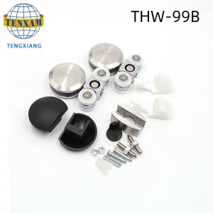 Συρόμενη πόρτα τροχού τροχού γυάλινο σύστημα πόρτα