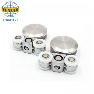 Συρόμενη πόρτα τροχού τροχού γυάλινο σύστημα πόρτα