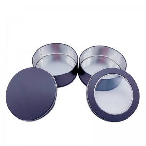 U κουτί δίσκου/Χριστουγεννιάτικο κασσίτερο κουτί/καραμέλα κουτί κασσίτερου/κουτί κεριών (90mm * 35mm)