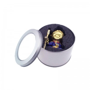 Το εργοστάσιο πωλεί το κυλινδρικό κορυφαίο κάλυμμα κασσίτερου κουτιά κέικ shaving Σαπούνι κασσίτερο CAN (90mm * 60mm)