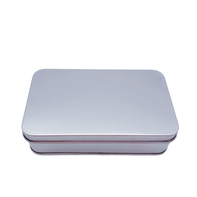 Παγωμένο κουτί από λευκές πλάκα ηλεκτρονικό προϊόν συσκευασίας μεταλλικό κουτί 135 * 80 * 35mm