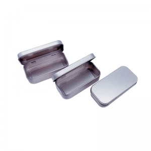 Παγωμένο μικρό μεταλλικό κουτί κουτί με καπάκι 80 * 38 * 20mm