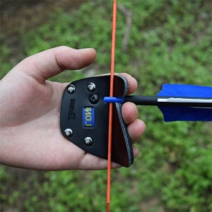 Elong υπαίθρια 42ft07 s μέγεθος lh τοξοβολία δάχτυλο δάχτυλο γάντι δάχτυλο προστατευτικό γάντι για να επανακυκλοφορεί