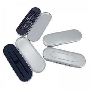 Δώρο μεταλλικό σκάφος κουτί κασσίτερου με μεντεσέ 175 * 60 * 18mm