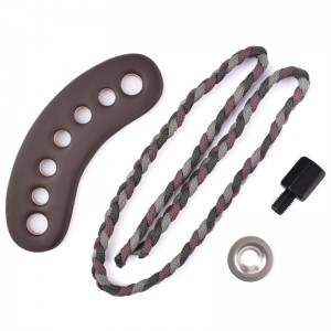 Elong Outdoor 470011 Σκάλες καρπού Δερμάτινο μέταλλο Γκρι χρώμα για τοξοβολία Σύνθετο Shooting Bow Shooting