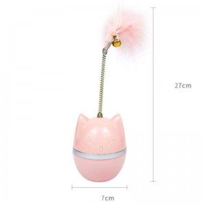Το νέο Pet Cat Toy Tumbler Temping Cat Ball Bite-ανθεκτικό Teasing Cat Stick Feather Αυτο-θεραπευτική αντι-βαρετό τεχνούργημα κατασκευαστής