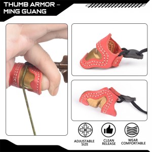 Elong Outdoor 420028 M μεγέθους τοξοβολία τοξοβολία Thumb Ring Thumb Armor χειροποίητο δαχτυλίδι Προστατευτικό αντίχειρα για υπαίθρια λάδια αξεσου...