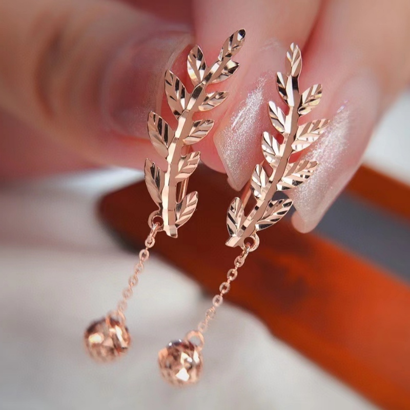 Tuochen κοσμήματα έθιμο 18k τριαντάφυλλο/yallow χρυσό μόδας σκουλαρίκια σκουλαρίκια που για δώρο