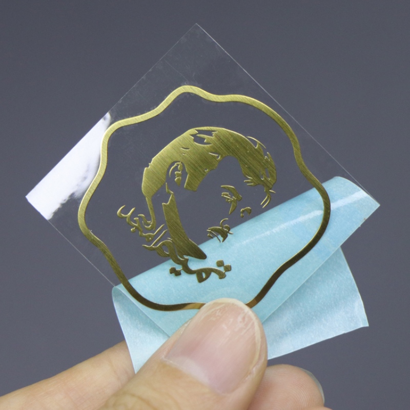 Προσαρμοσμένο λεπτό αυτοκόλλητο ηλεκτροσφαίριο μεταλλικό φύλλο αλουμινίου νικελίου ετικέτα ετικέτας