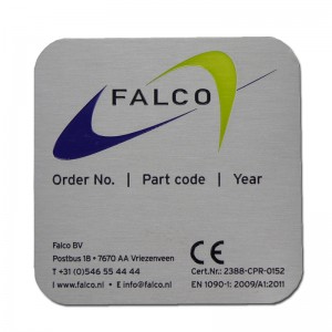 Νέα υψηλή ποιότητα προσαρμοσμένη μεταλλική απενεργοποίηση αλουμινίου πινακίδα